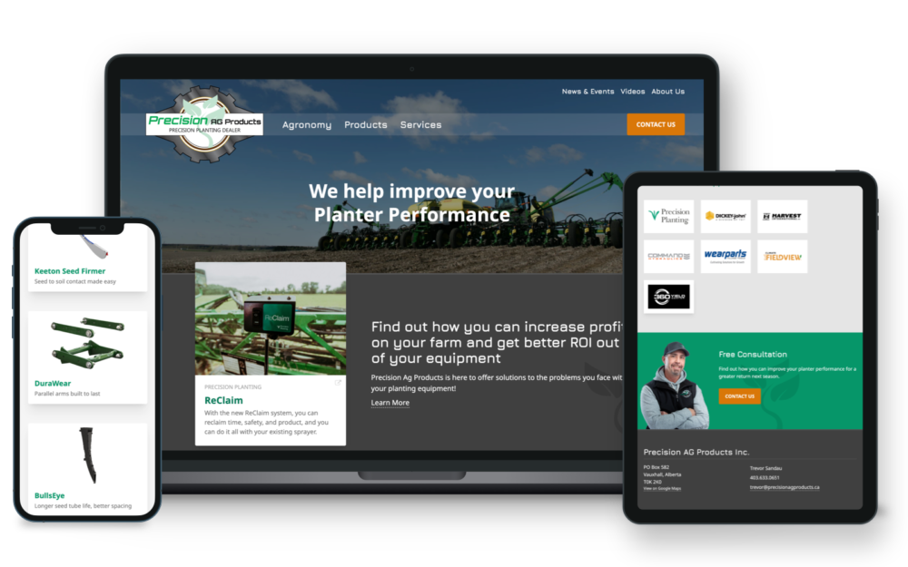 Precision Ag Products website